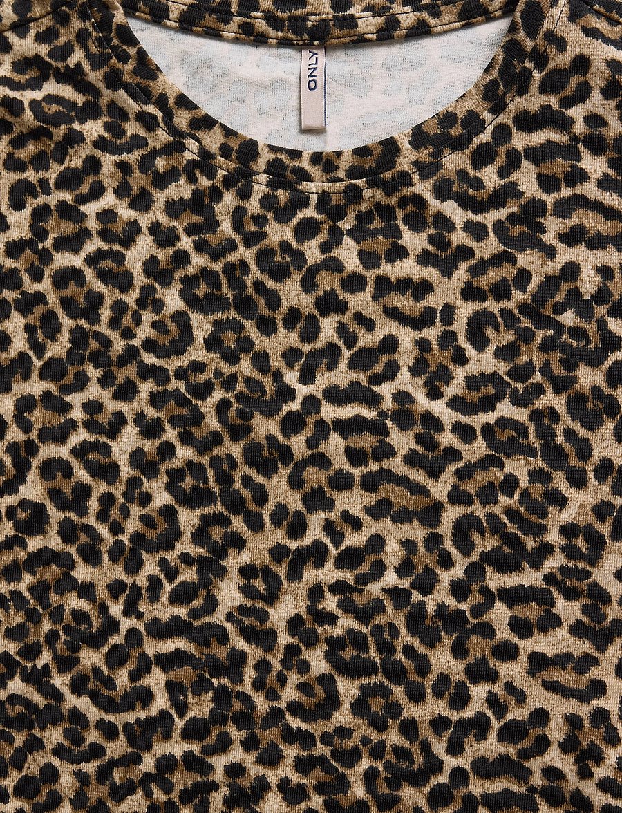 Kids Only - KOGLIVE LOVE LIFE S/S MID CALF DRESS JRS - kortærmede hverdagskjoler - ginger root - 4