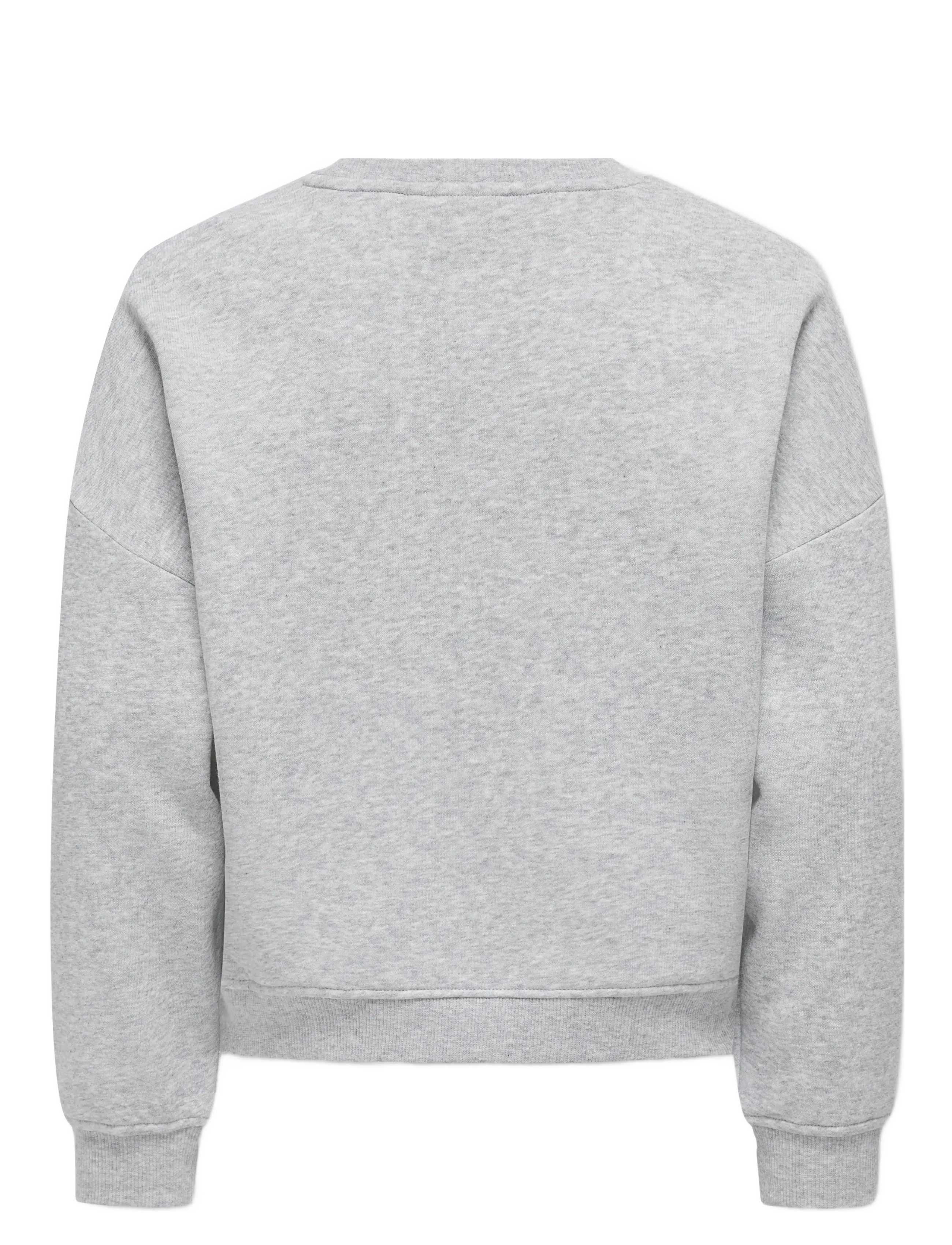 Kids Only - KOGSWEAT L/S CREW OVERSIZE SWT NOOS - sweatshirts - light grey melange - 2