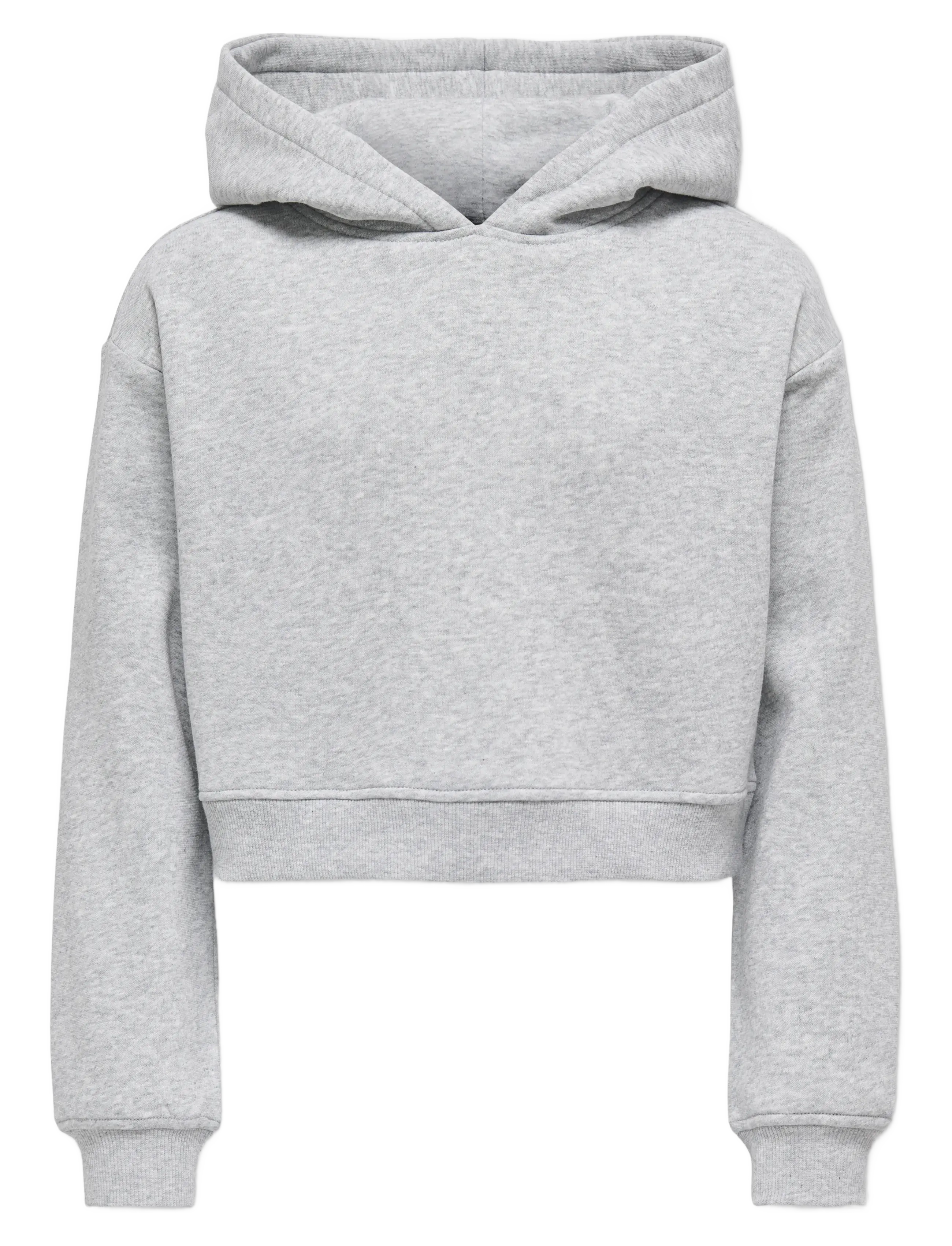 Kids Only KOGSWEAT L/S HOODIE SHORT SWT NOOS - 4 for 3 - LIGHT GREY MELANGE / grey