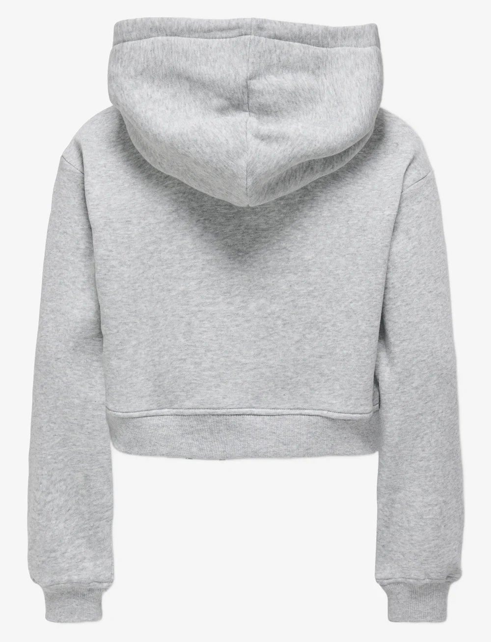 Kids Only - KOGSWEAT L/S HOODIE SHORT SWT NOOS - hættetrøjer - light grey melange - 1