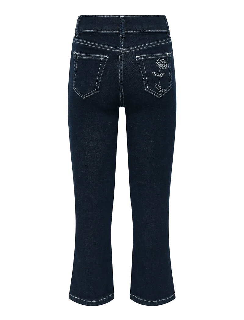 Kids Only - KMGBLUSH FLARED FLOWER DNM DIA - alt laienevad teksad - dark blue denim - 2