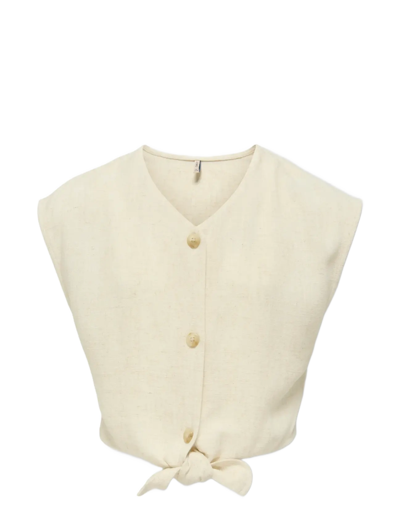 Kids Only KOGSIESTA SS KNOT LIN BL SHIRT PNT - Kleidung - MOONBEAM / cream