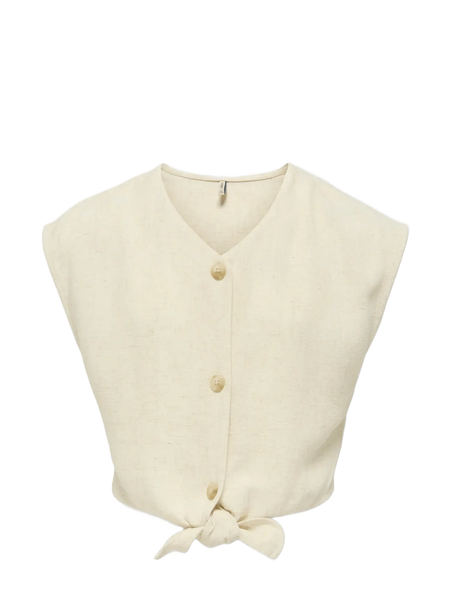 Kids Only - KOGSIESTA SS KNOT LIN BL SHIRT PNT - moonbeam - 0