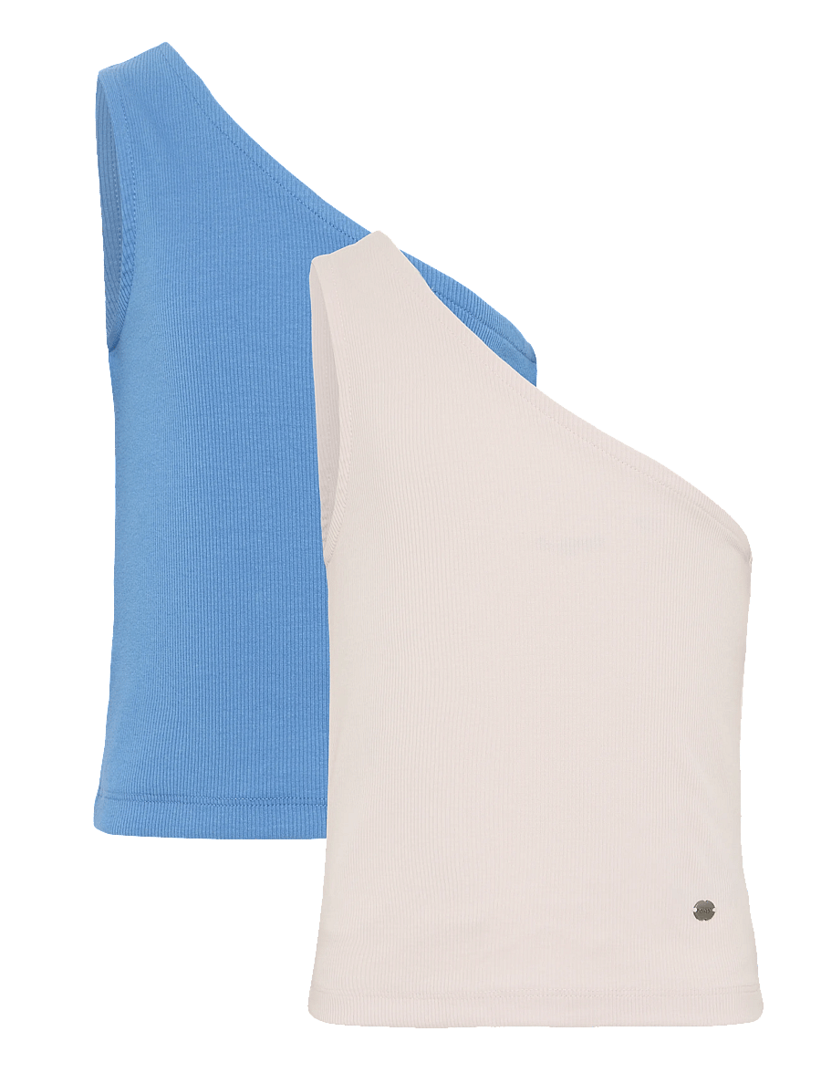 Kids Only - KOGNESSA LIFE ONESHOULDER TOP JRS 2-PACK - regatta - 0