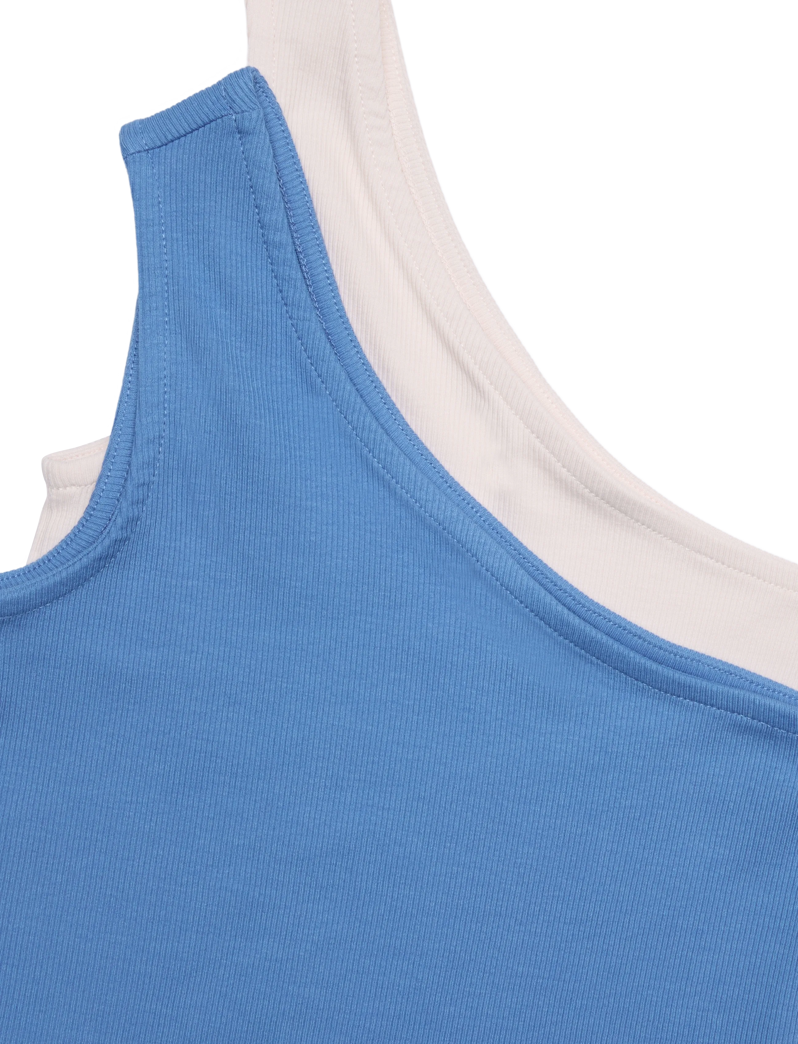Kids Only - KOGNESSA LIFE ONESHOULDER TOP JRS 2-PACK - regatta - 2