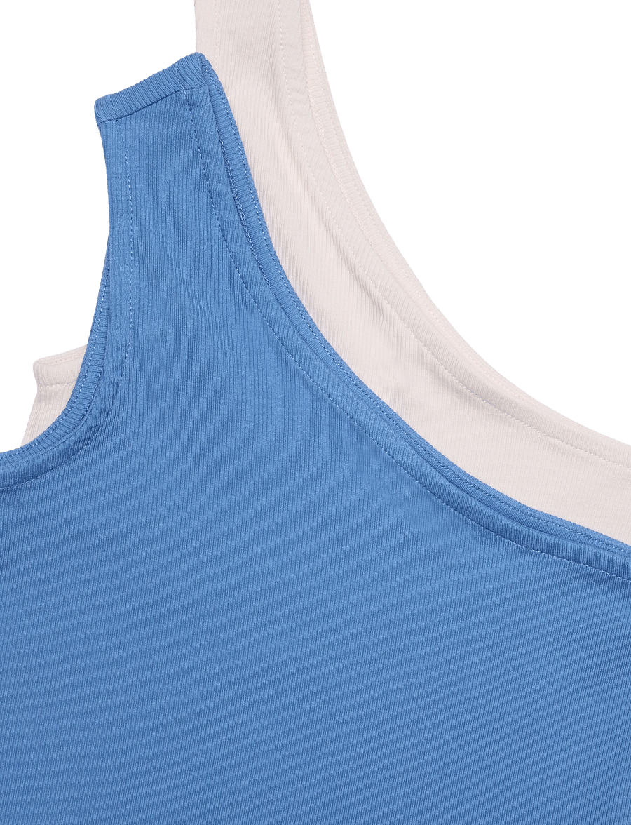 Kids Only - KOGNESSA LIFE ONESHOULDER TOP JRS 2-PACK - regatta - 2