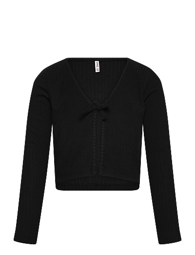 Kids Only KOGNELLA L/S CARDIGAN JRS - Strickmode - BLACK / black