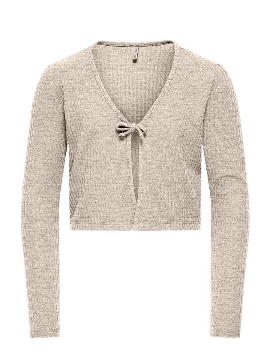 Kids Only - KOGNELLA L/S CARDIGAN JRS - koftor - pumice stone - 0