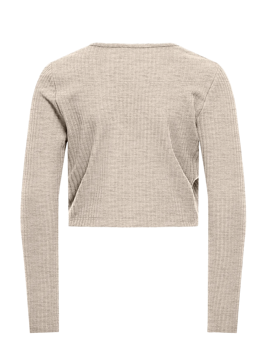 Kids Only - KOGNELLA L/S CARDIGAN JRS - koftor - pumice stone - 1