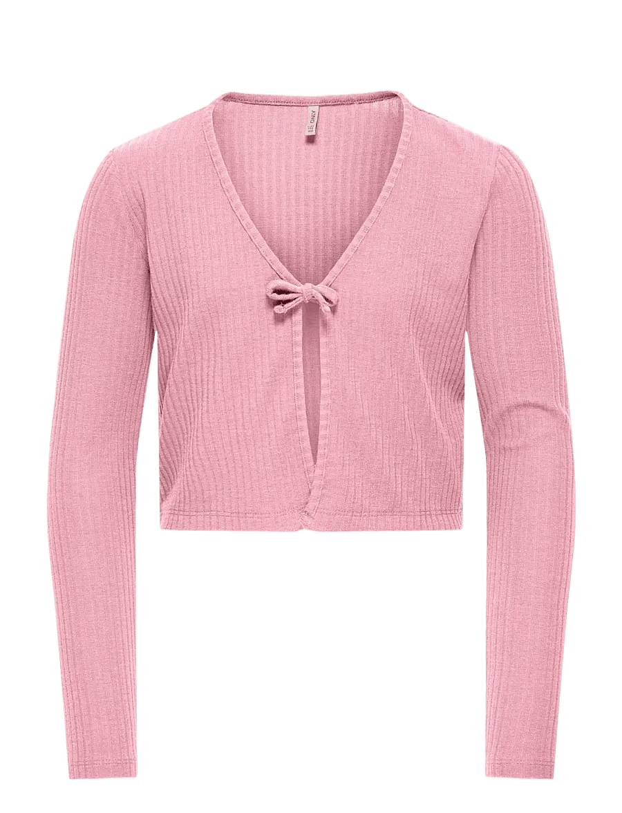 Kids Only - KOGNELLA L/S CARDIGAN JRS - cardigans - romance rose - 0