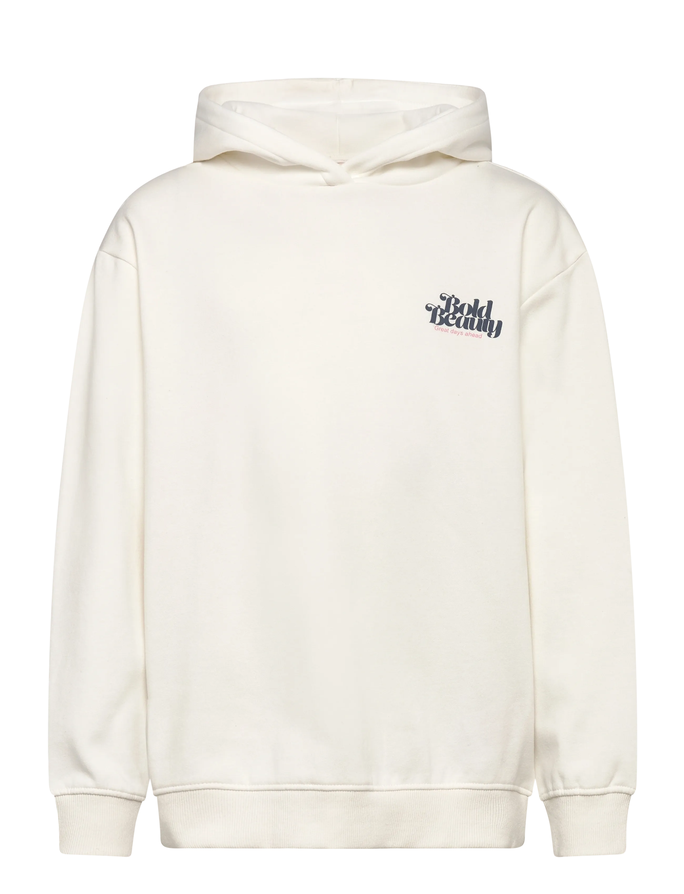 Kids Only KOGHOLLYLIFE L/S PRINTED HOODIE SWT - Overdele - EGRET / cream