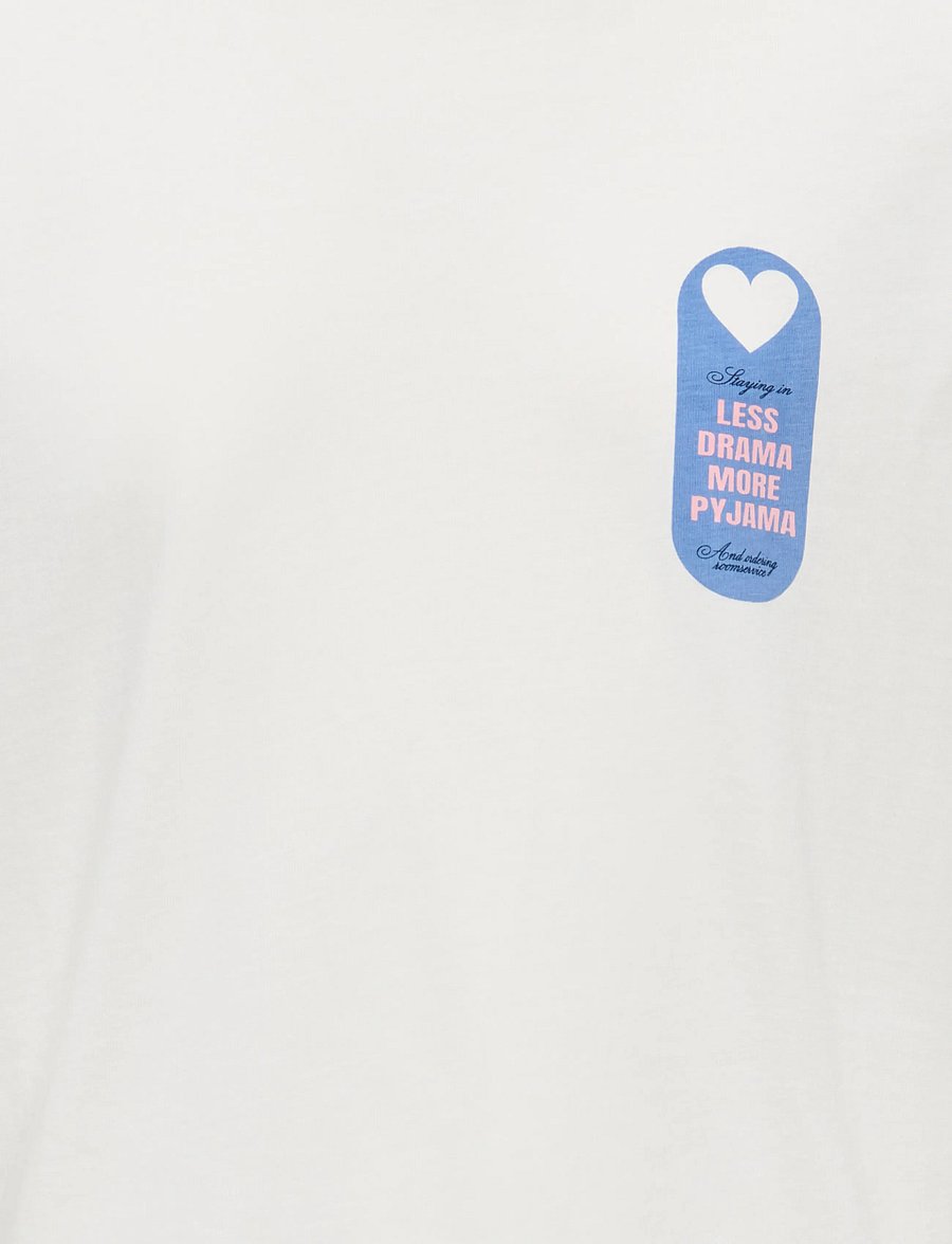 Kids Only - KOGVIVVI LIFE S/S LOOSE LOVELY TOP JRS - t-shirts à manches courtes - cloud dancer - 3