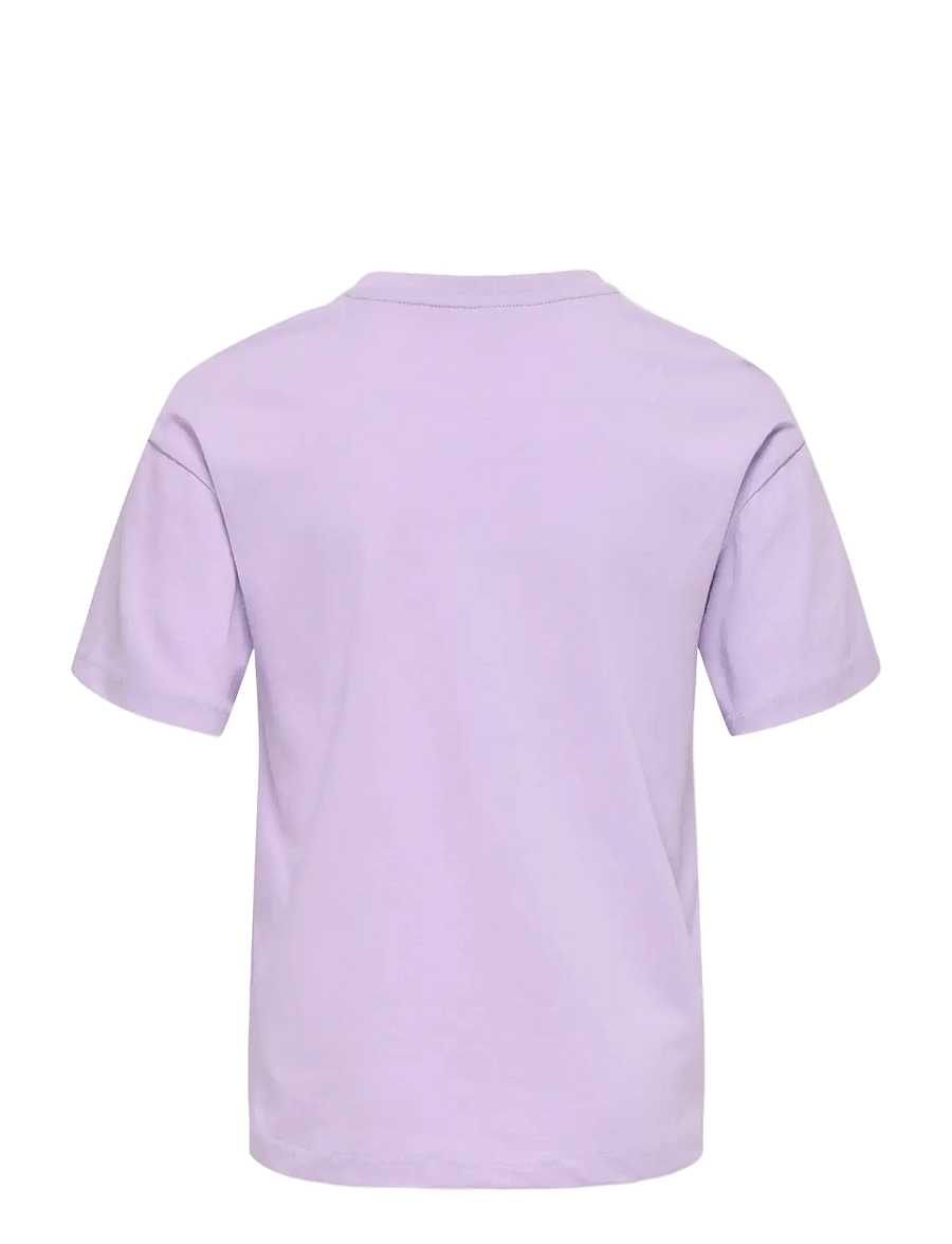 Kids Only - KOGVIVVI LIFE S/S LOOSE LOVELY TOP JRS - t-shirts à manches courtes - lilac breeze - 2