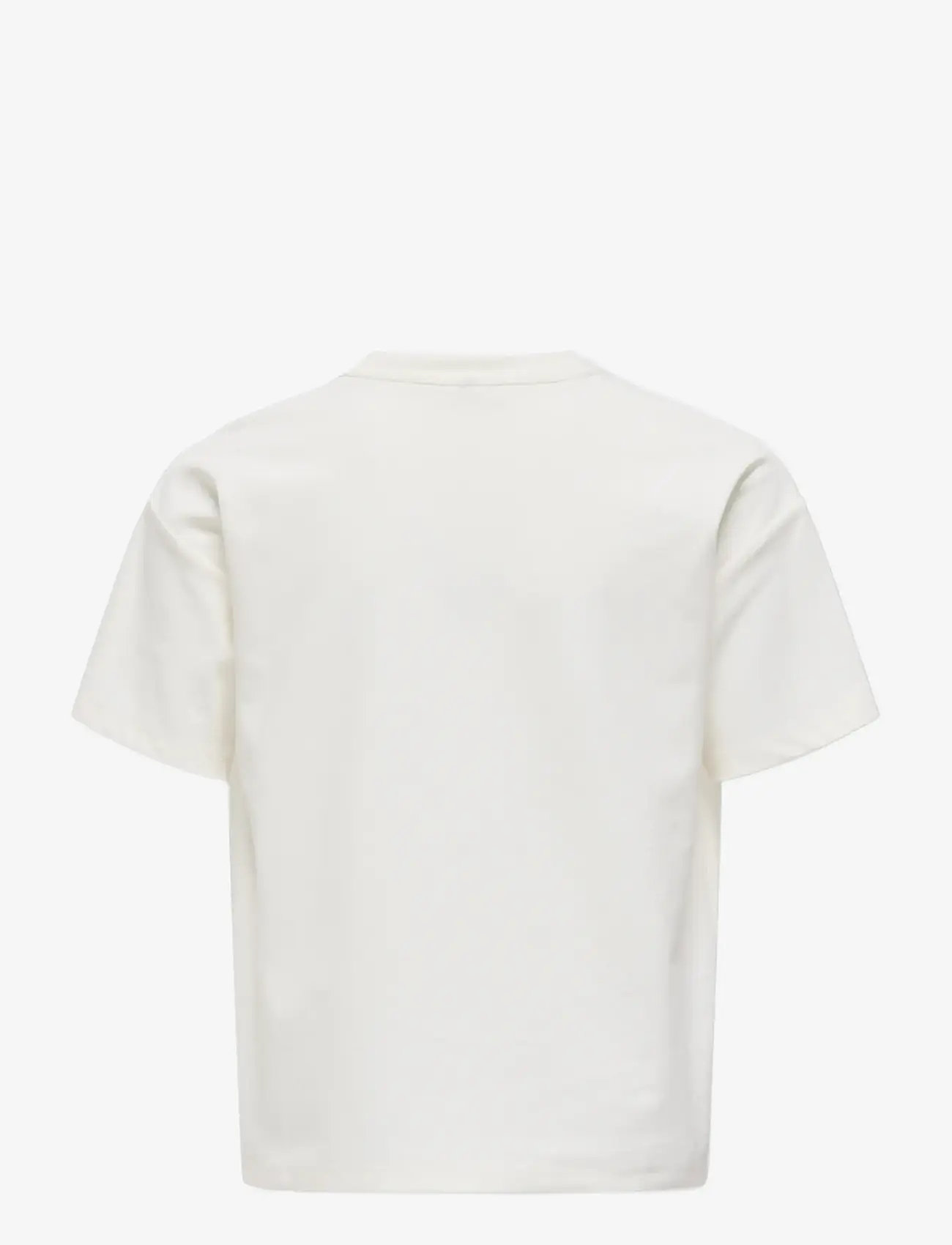 Kids Only - KOGBILLIE SS LOOSE TEDDY TOP JRS NOOS - kortærmede t-shirts - cloud dancer - 2