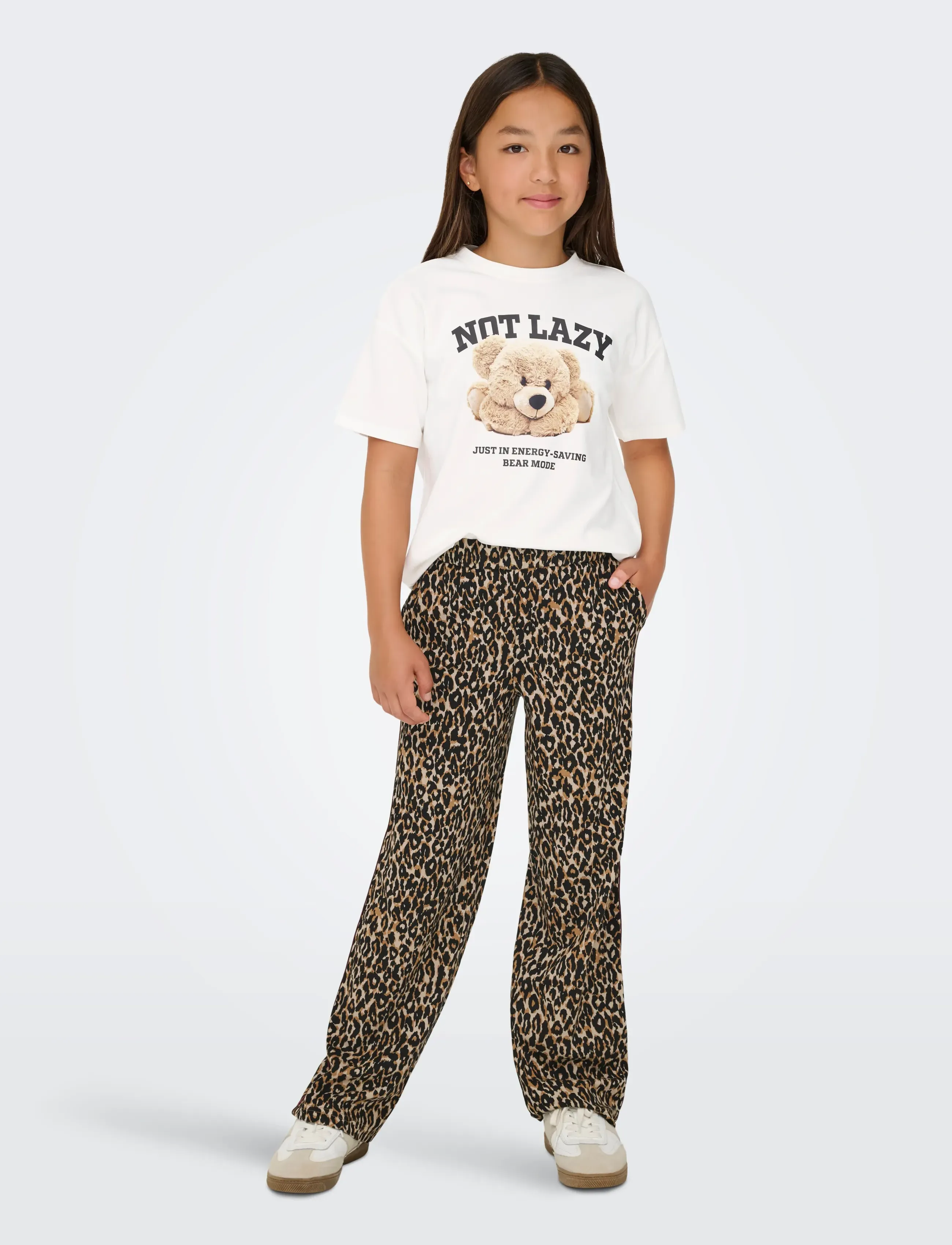 Kids Only - KOGBILLIE SS LOOSE PRINT TOP JRS NOOS - kurzärmelige - cloud dancer - 5