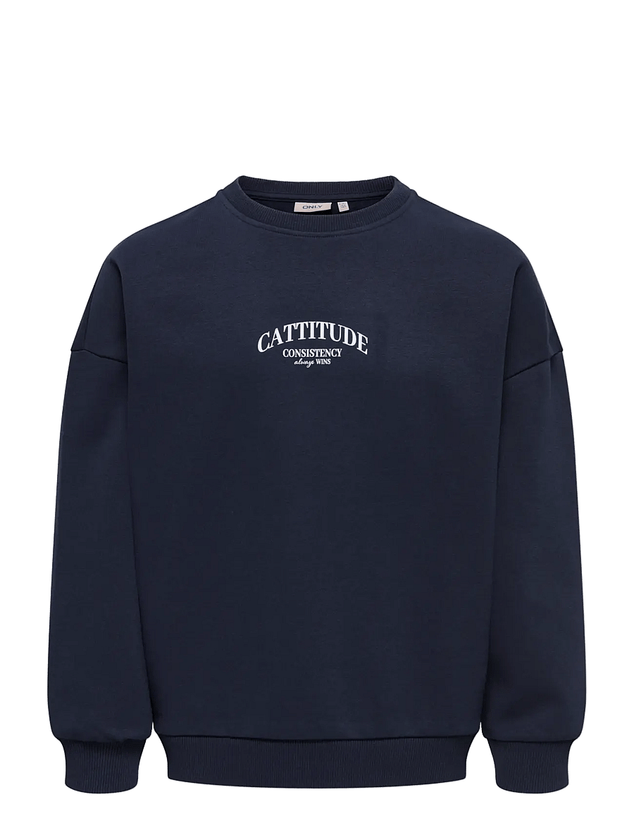 Kids Only - KOGBILA L/S OVZ PRINT O-NECK SWT NOOS - sweatshirts - night sky - 0