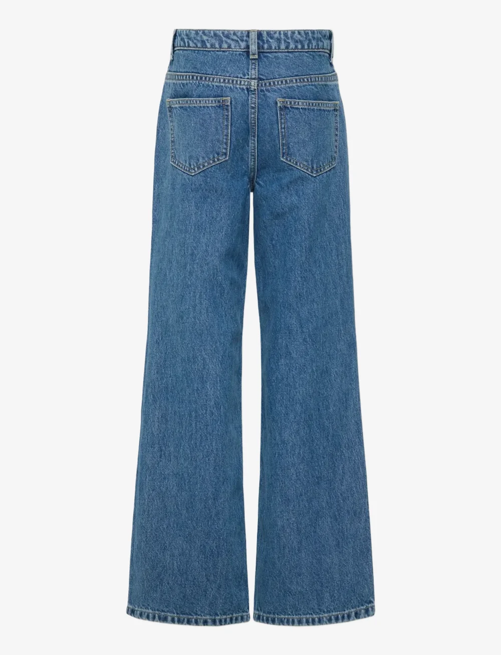 Kids Only - KOGJUICY HW WIDE LEG COLLEGE JEANS DNM - hosen mit weitem bein - medium blue denim - 1