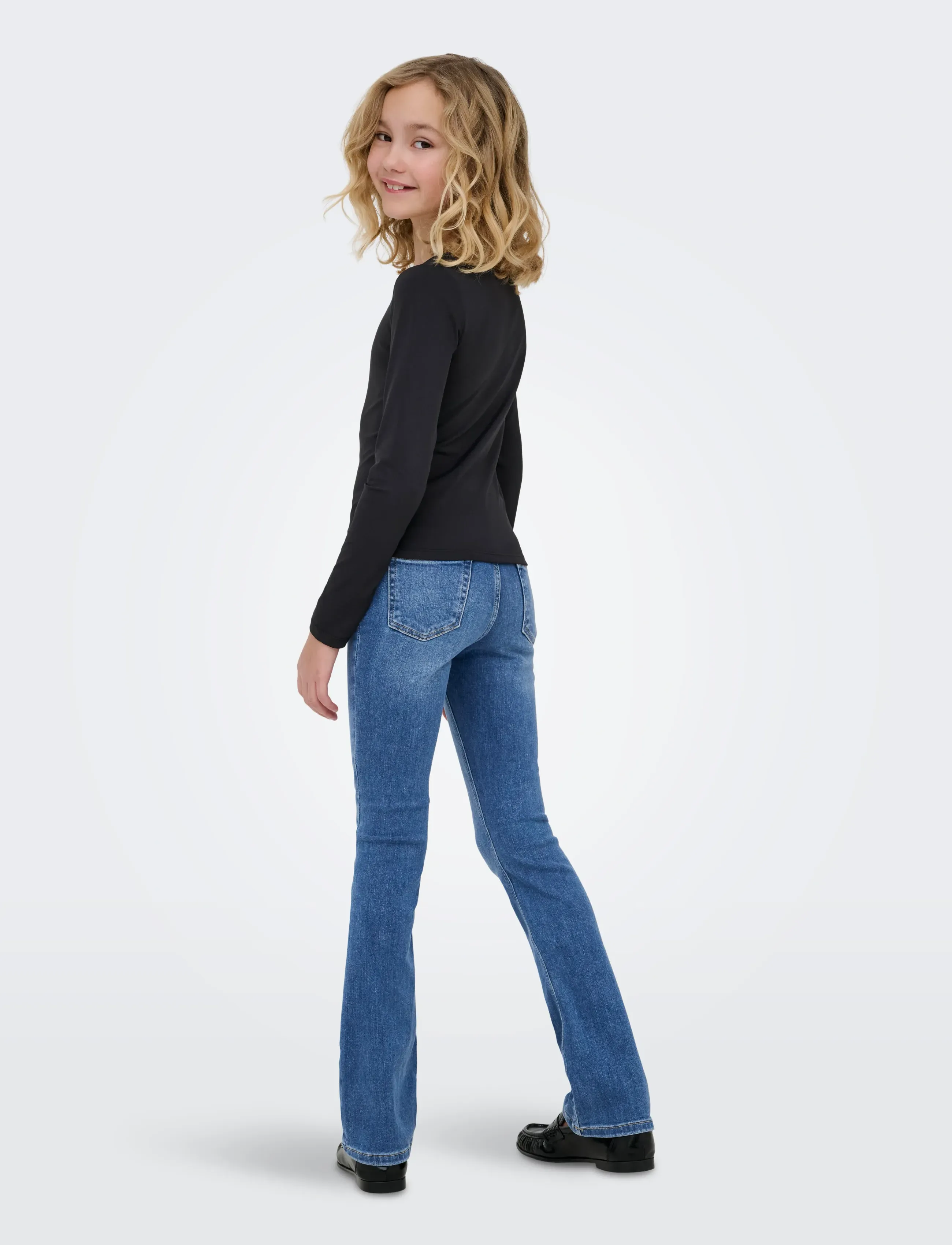 Kids Only - KOGEA L/S 2-WAYS FIT TOP JRS NOOS - marškinėliai ilgomis rankovėmis - black - 3