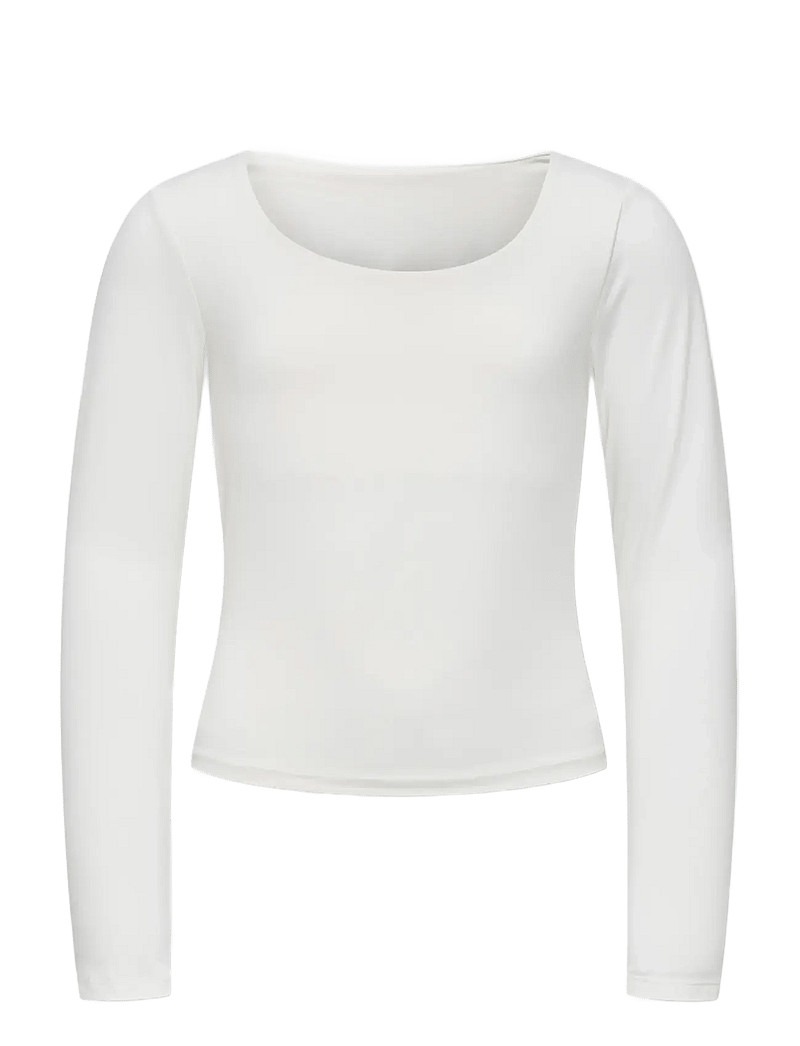 Kids Only - KOGEA L/S 2-WAYS FIT TOP JRS NOOS - marškinėliai ilgomis rankovėmis - cloud dancer - 1