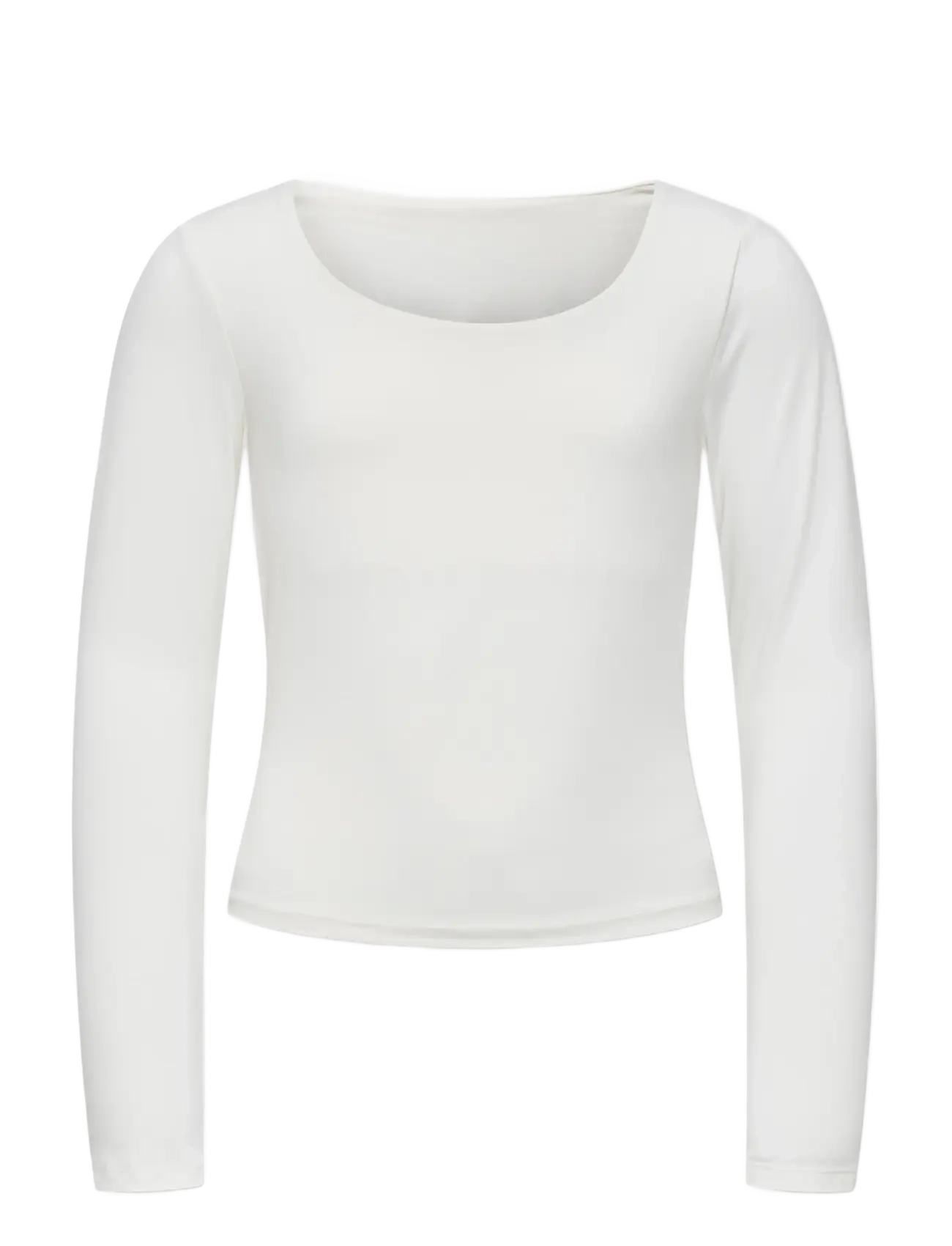 Kids Only KOGEA L/S 2-WAYS FIT TOP JRS NOOS - T-shirts - CLOUD DANCER / white