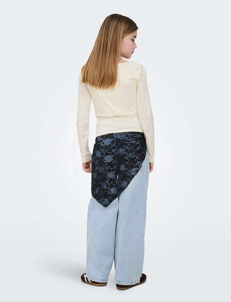 Kids Only - KOGEA L/S 2-WAYS FIT TOP JRS NOOS - marškinėliai ilgomis rankovėmis - cloud dancer - 3