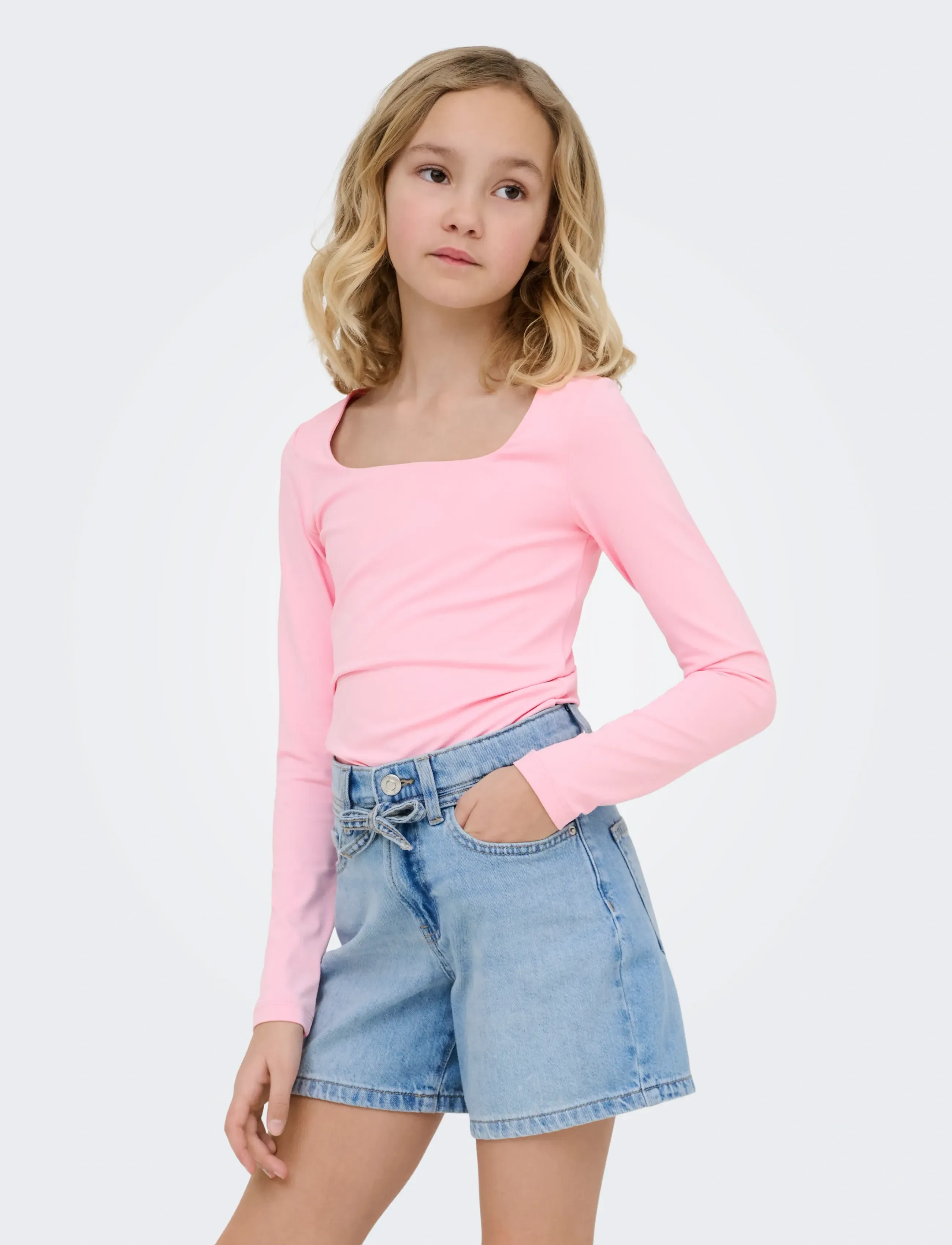Kids Only KOGEA L/S 2-WAYS FIT TOP JRS NOOS - Long-sleeved t-shirts - ROMANCE ROSE / pink/rose