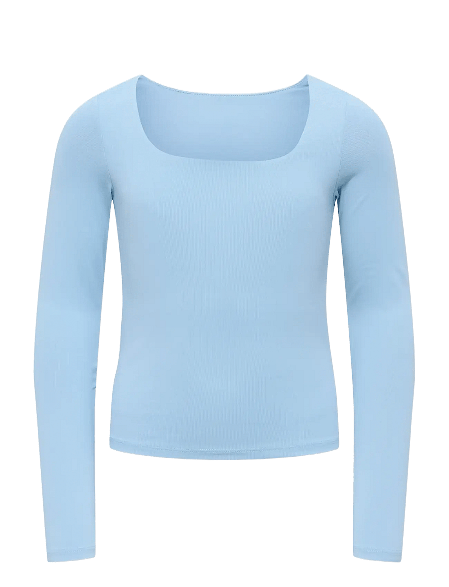 Kids Only - KOGEA L/S 2-WAYS FIT TOP JRS NOOS - langärmelig - soft chambray - 1