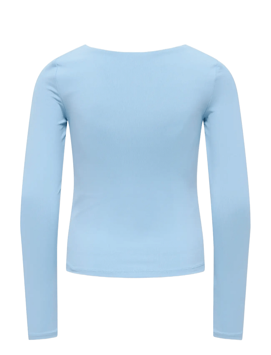 Kids Only - KOGEA L/S 2-WAYS FIT TOP JRS NOOS - langärmelig - soft chambray - 2