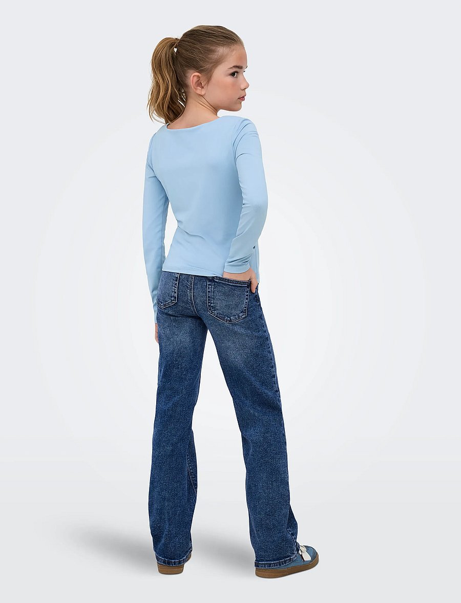 Kids Only - KOGEA L/S 2-WAYS FIT TOP JRS NOOS - langärmelig - soft chambray - 3