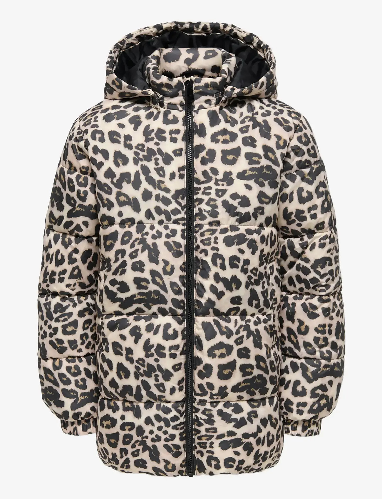 Kids Only - KOGDALIA PUFFER AOP JACKET CS OTW - winter jackets - silver mink - 1