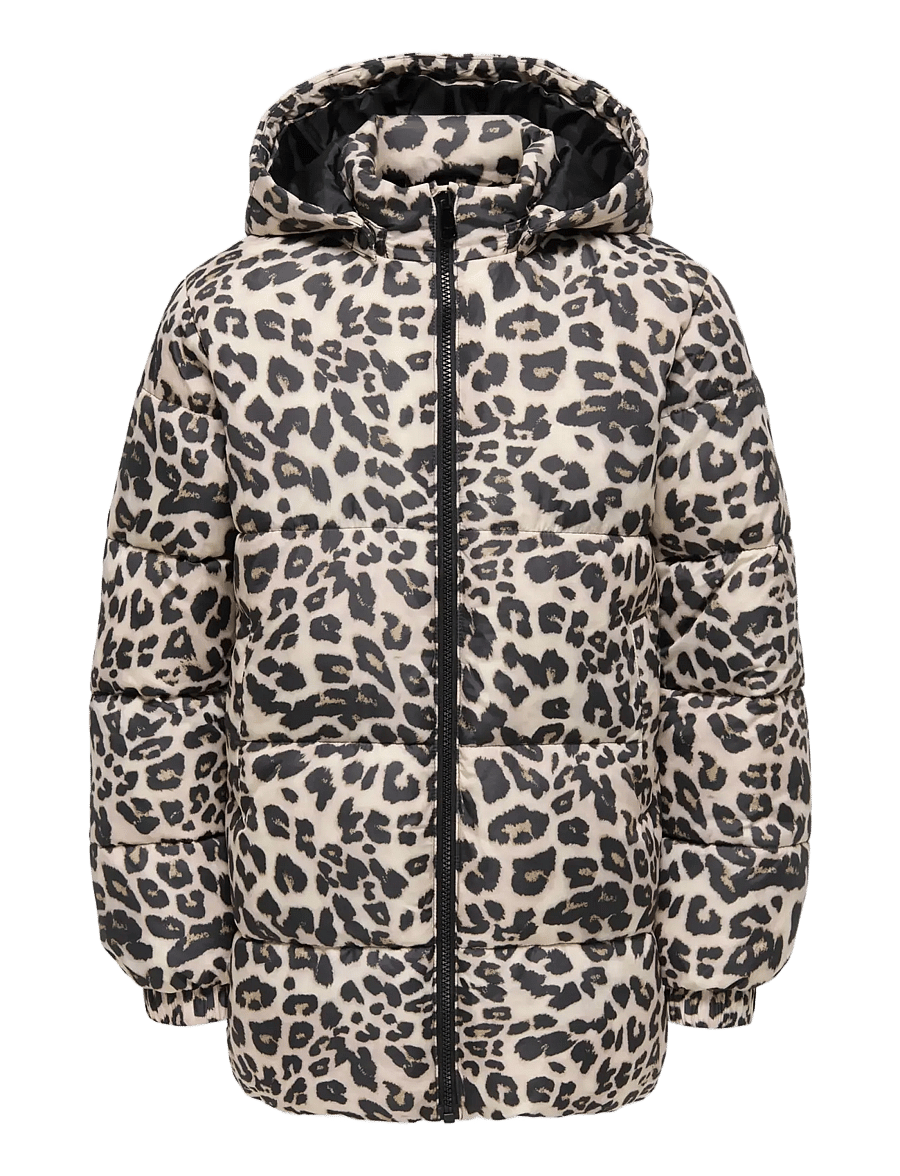 Kids Only - KOGDALIA PUFFER AOP JACKET CS OTW - talvejoped - silver mink - 1