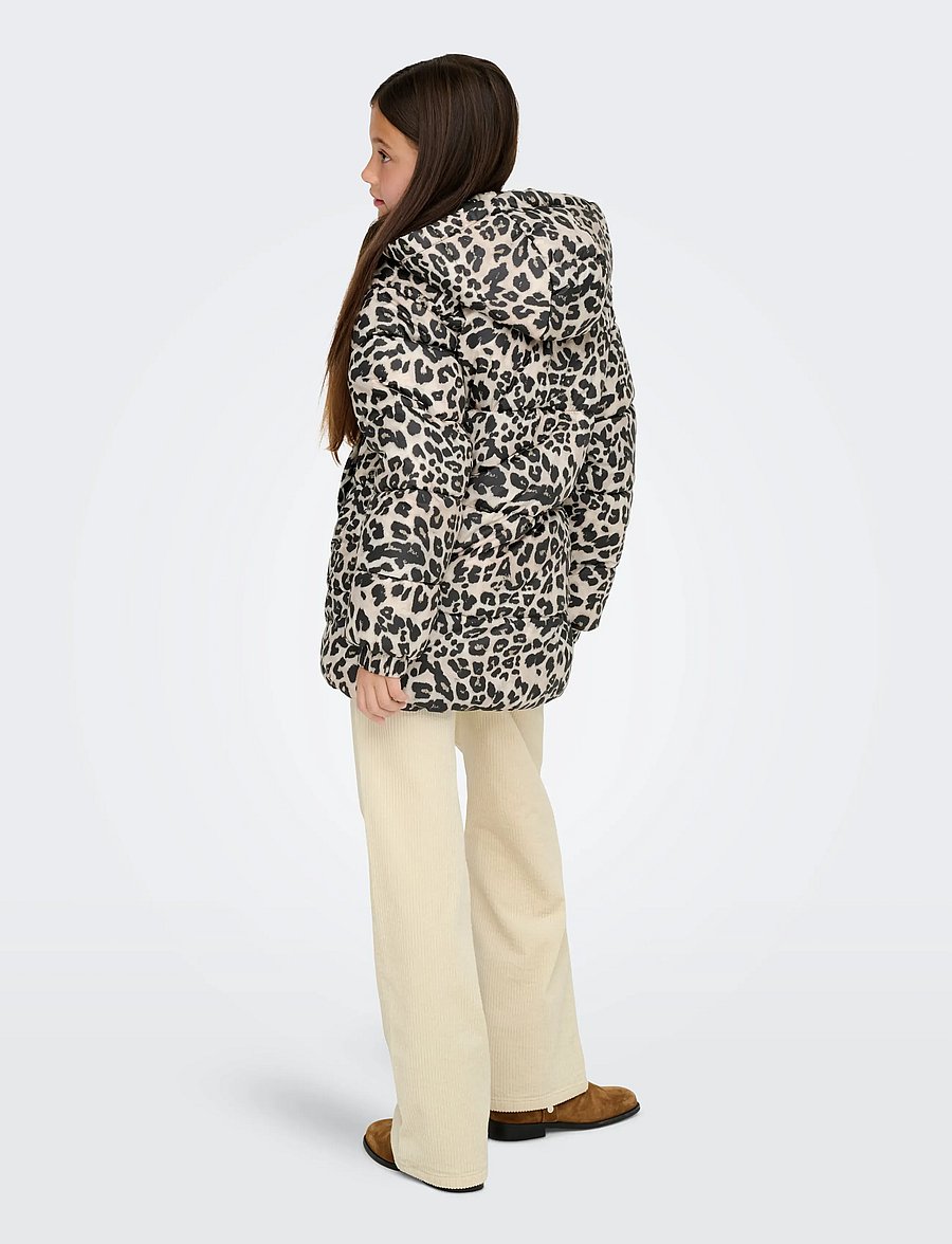 Kids Only - KOGDALIA PUFFER AOP JACKET CS OTW - talvejoped - silver mink - 3