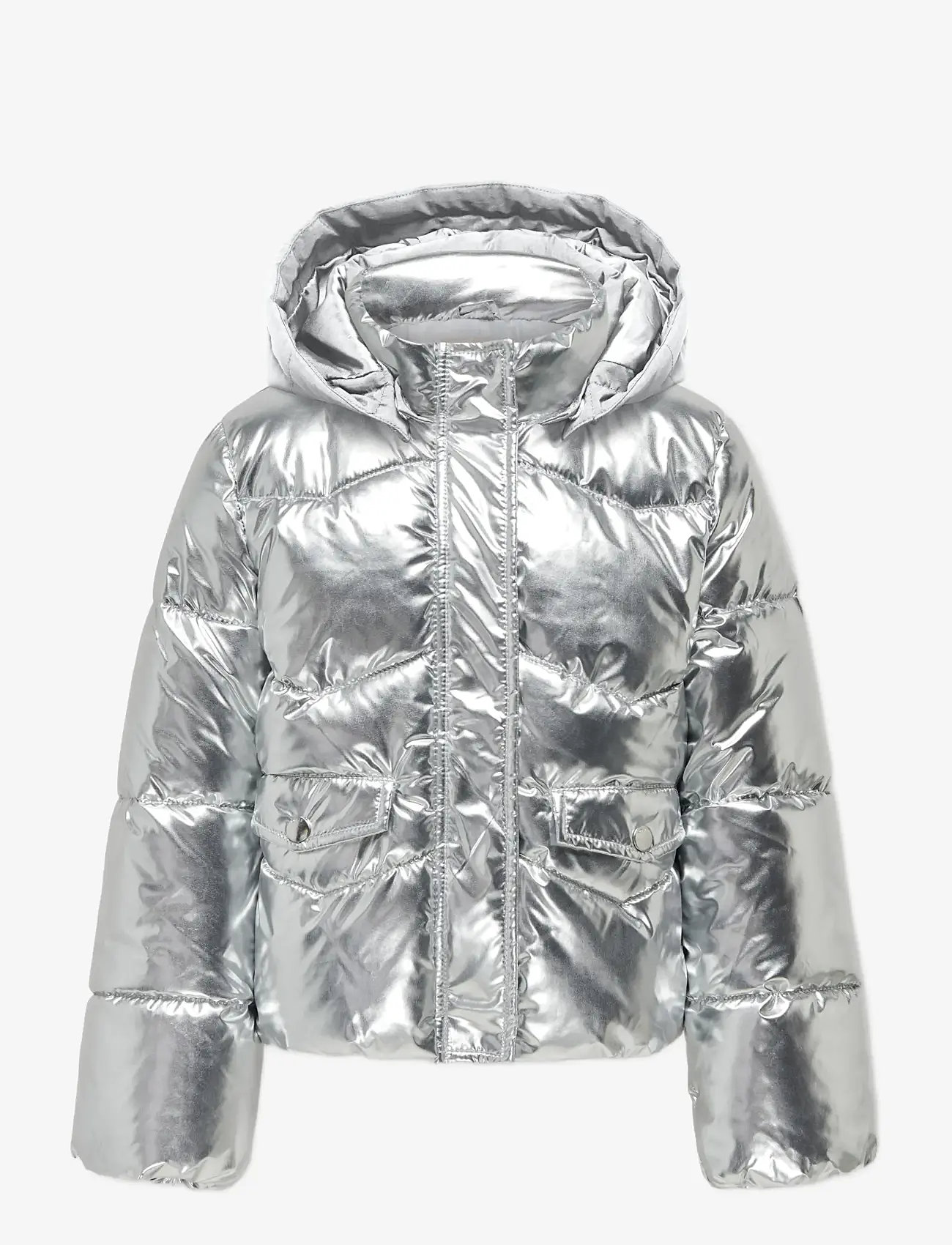 Kids Only - KOGPEARL PUFFER HOOD JACKET CS OTW - puhvis ja polsterdatud - silver - 0