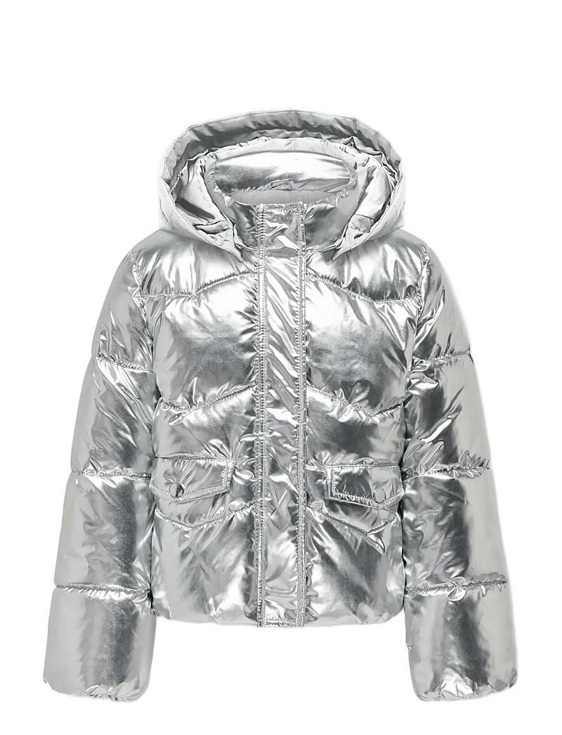 Kids Only - KOGPEARL PUFFER HOOD JACKET CS OTW - puhvis ja polsterdatud - silver - 0