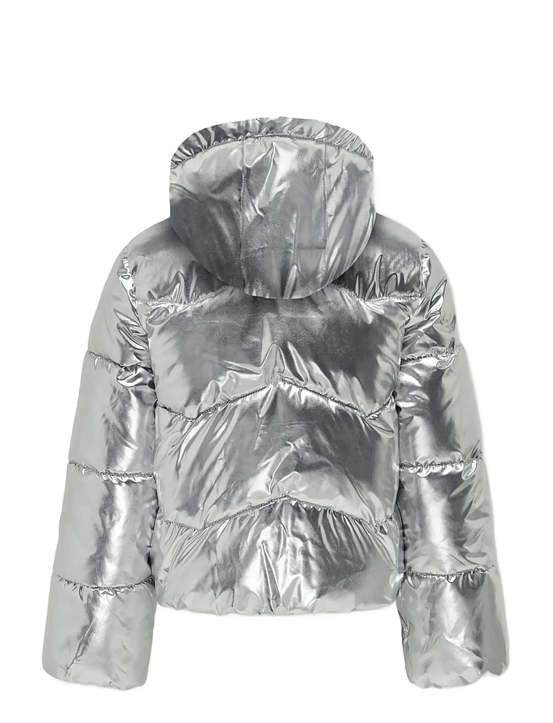 Kids Only - KOGPEARL PUFFER HOOD JACKET CS OTW - puhvis ja polsterdatud - silver - 1