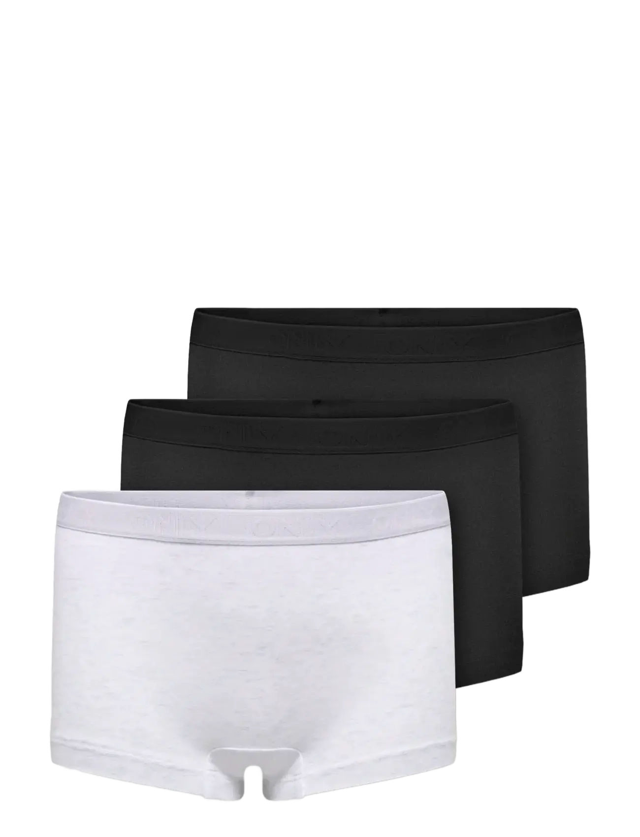 Kids Only KOGLOLA 3-PACK LOGO HIPSTER ACC - Riided - SUPER LIGHT GREY MELANGE / black