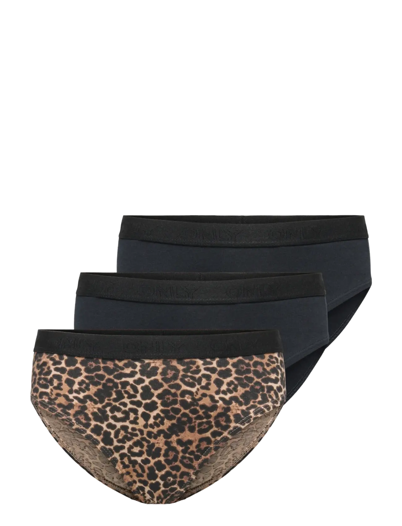 Kids Only KOGLOLA 3-PACK LOGO BRIEFS ACC NOOS - Underkläder - BLACK / black