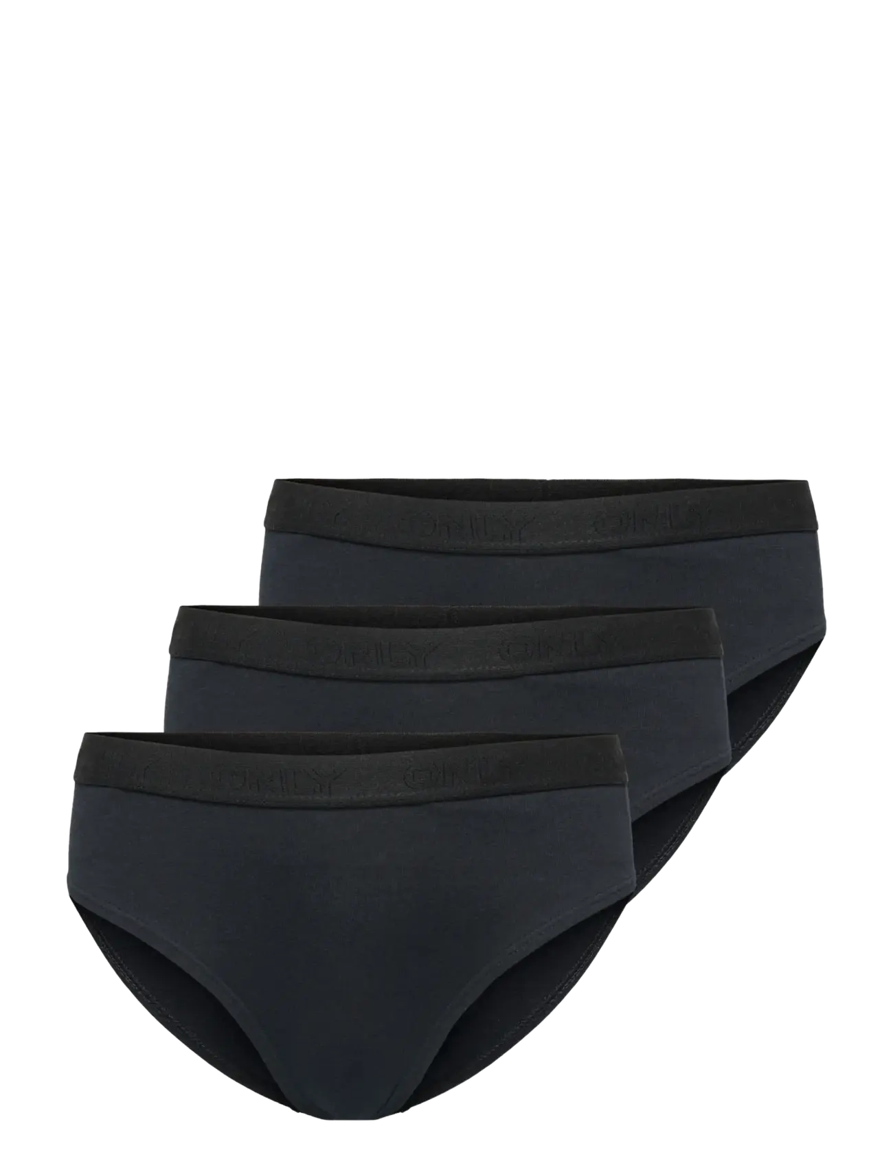 Kids Only KOGLOLA 3-PACK LOGO BRIEFS ACC NOOS - Underkläder - BLACK / black