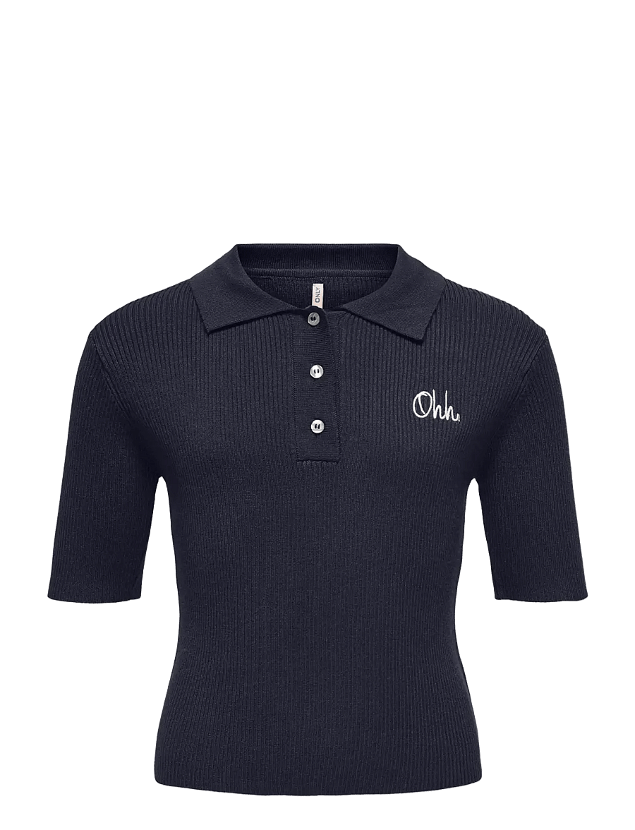 Kids Only - KOGNATASCHA SS POLO SHIRT KNT - kurzärmelig - night sky - 0