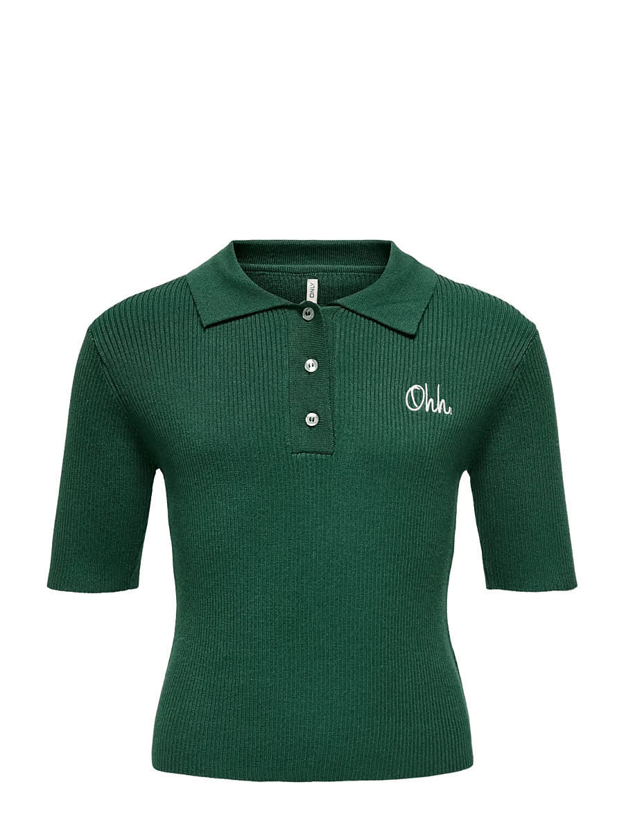 Kids Only - KOGNATASCHA SS POLO SHIRT KNT - polo marškinėliai trumpomis rankovėmis - pineneedle - 0