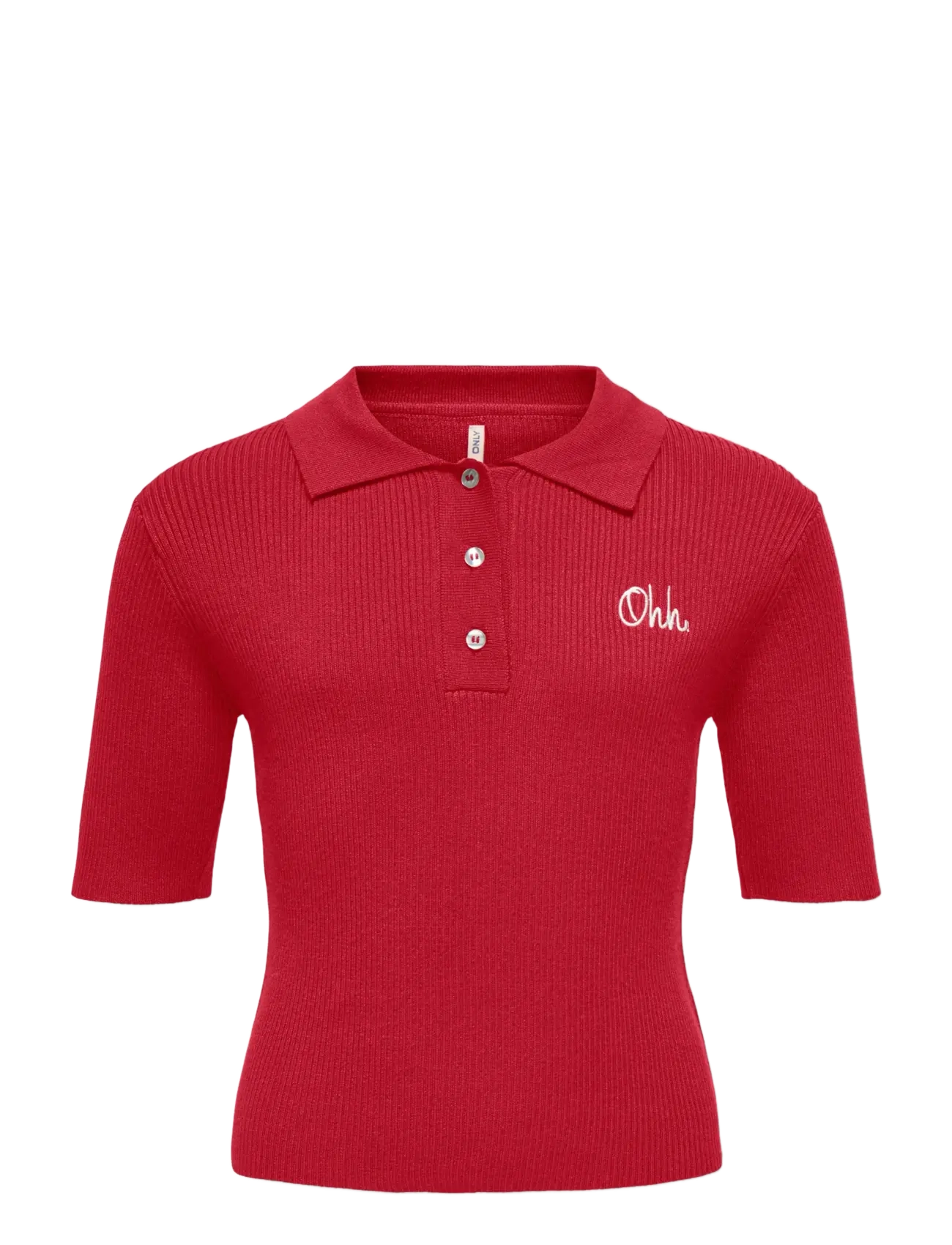 Kids Only KOGNATASCHA SS POLO SHIRT KNT - Kläder - SALSA / red