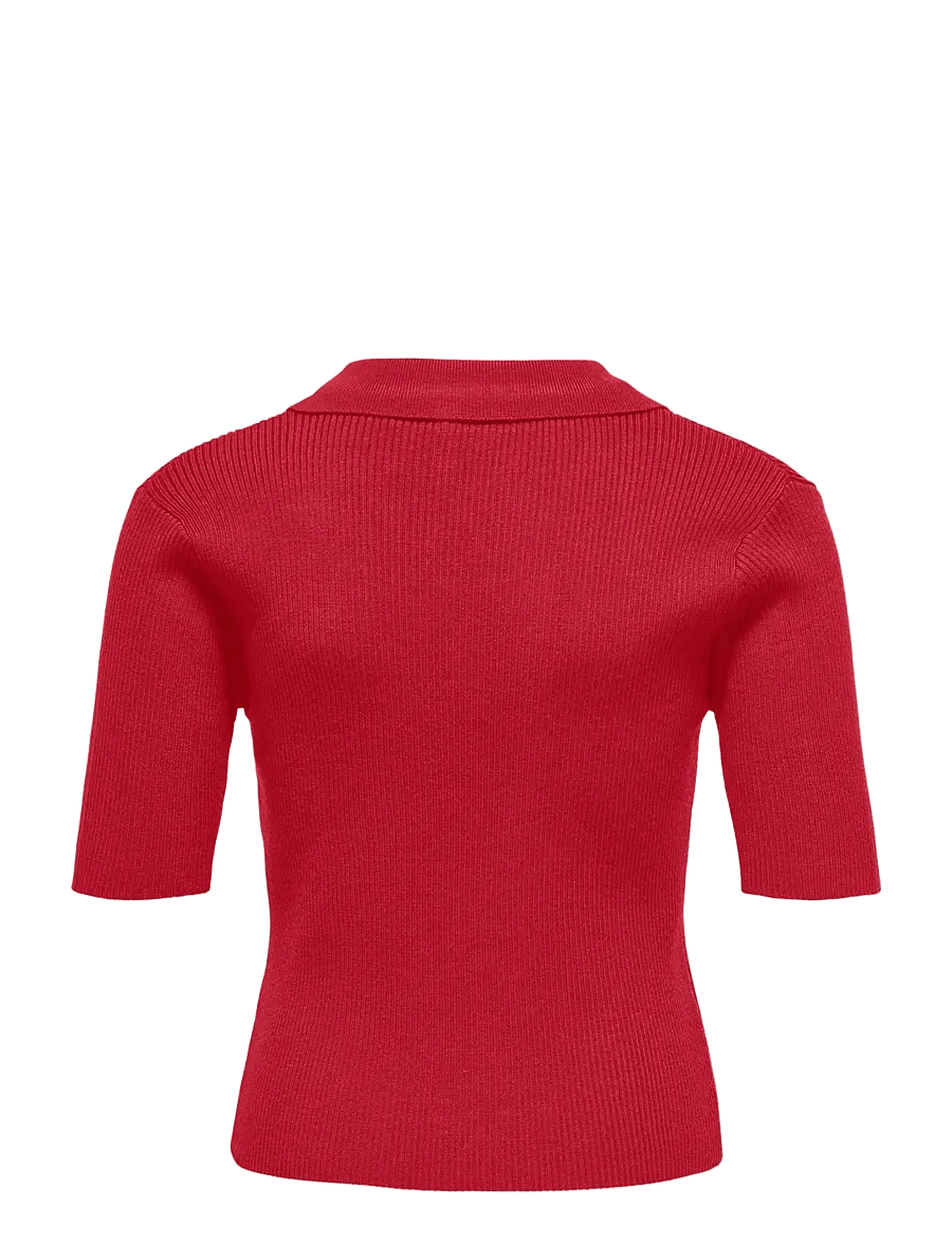 Kids Only - KOGNATASCHA SS POLO SHIRT KNT - kortærmede poloer - salsa - 1