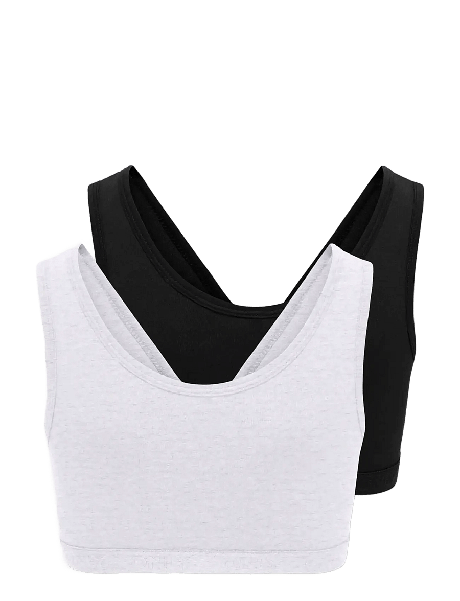 Kids Only - KOGLOLA 2-P REVERSIBLE LOGO TOP ACC NOOS - overdele - super light grey melange - 1