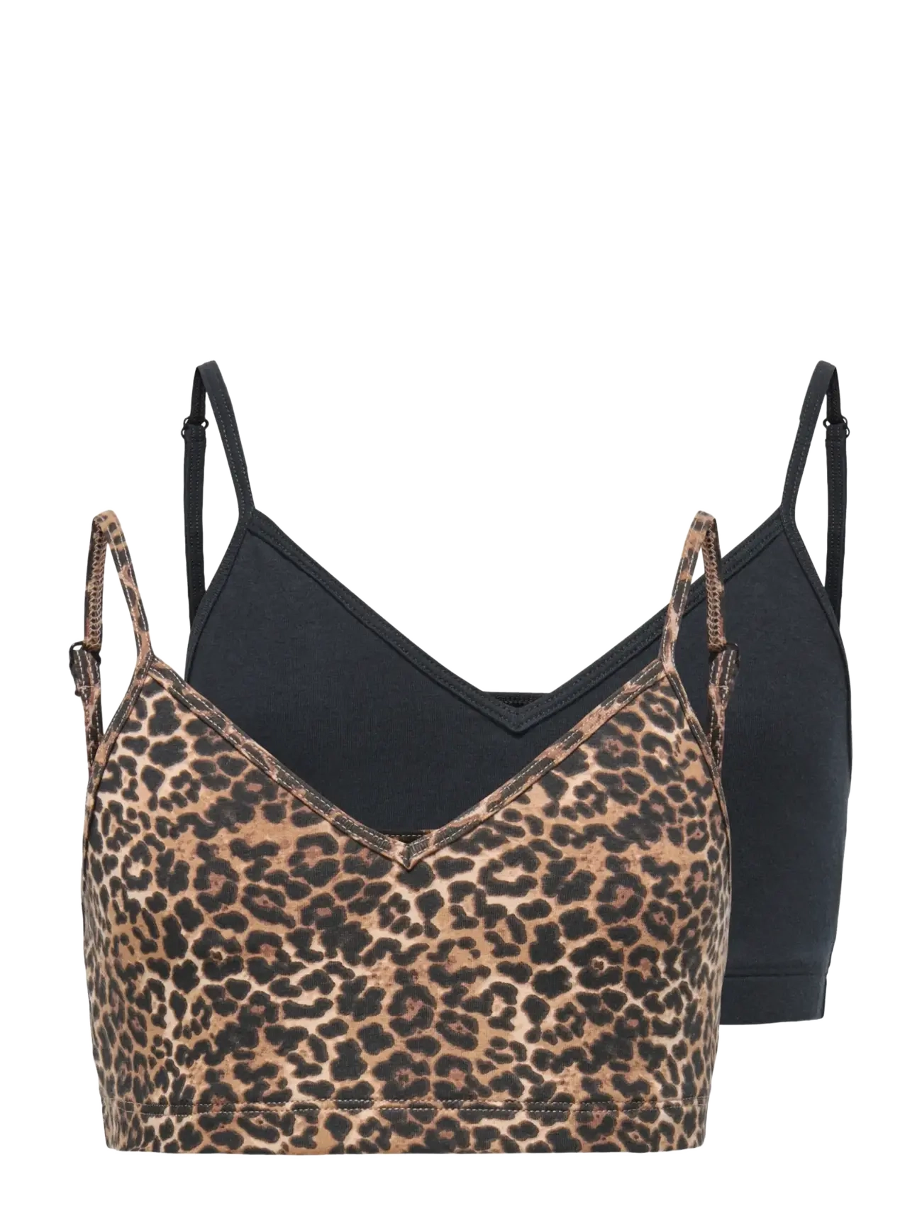 Kids Only KOGLOLA 2-PACK PADDED TOP ACC - Underkläder - BLACK / black