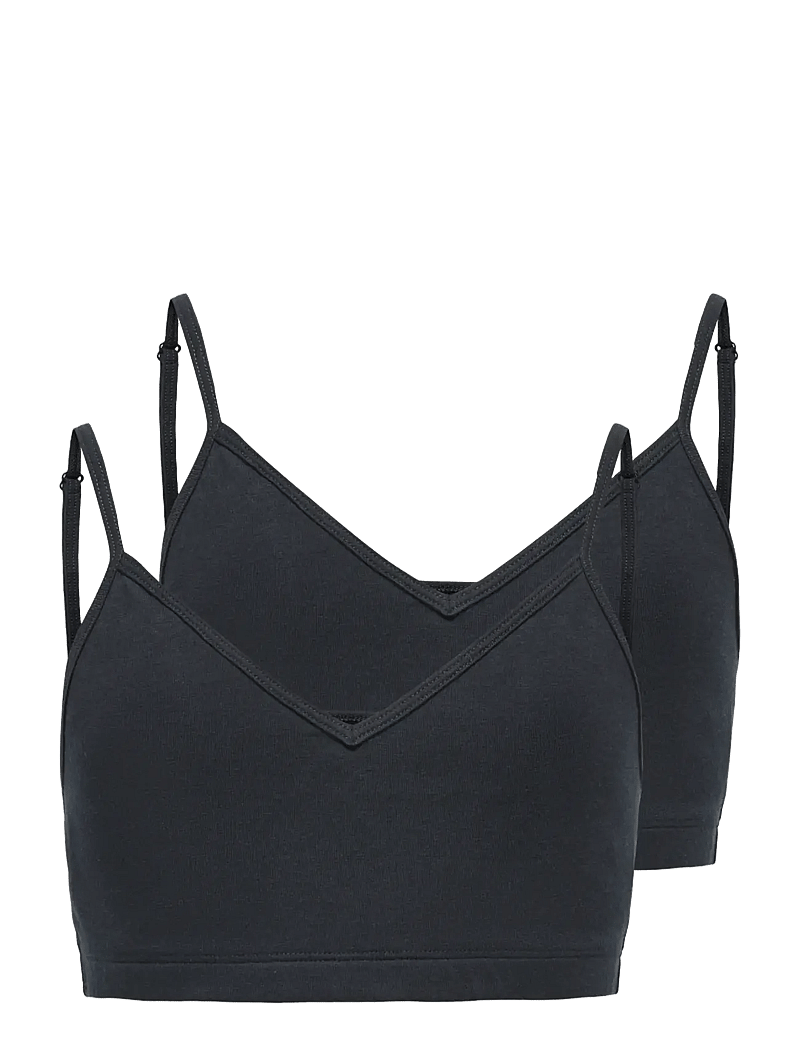 Kids Only - KOGLOLA 2-PACK PADDED TOP ACC - oberteile - black - 0