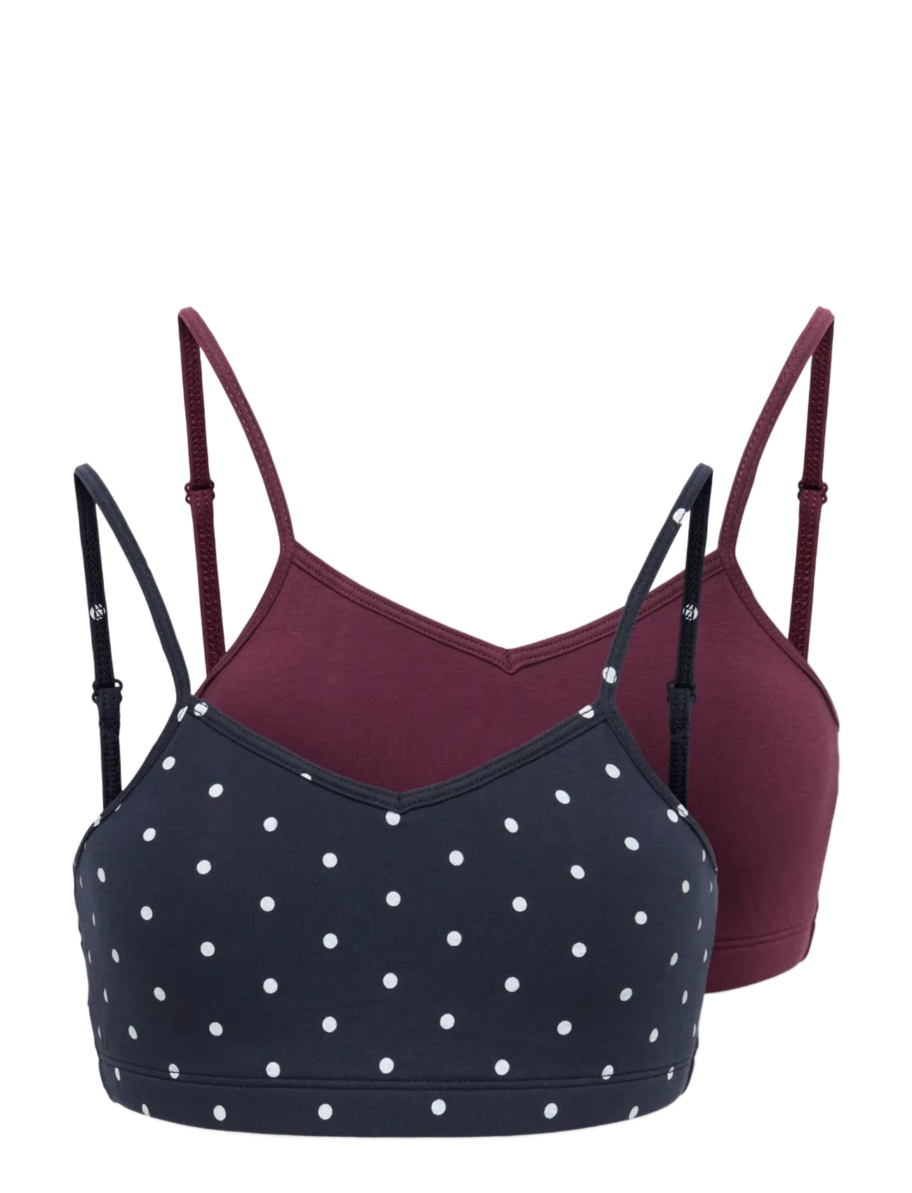 Kids Only KOGLOLA 2-PACK PADDED TOP ACC - Shoppa efter storlek - FIG / burgundy