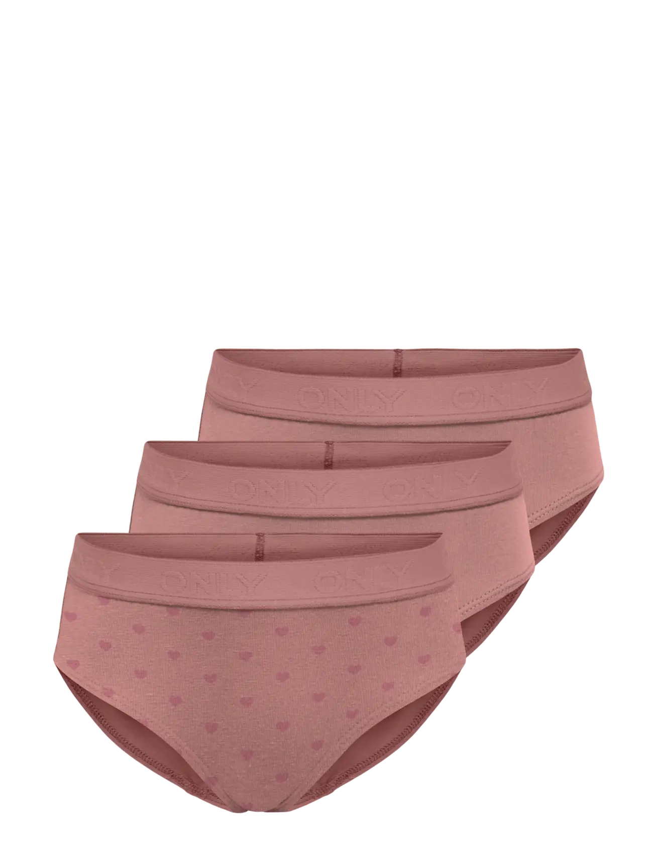 Kids Only KMGLOLA 3-PACK LOGO BRIEFS ACC - Aluspesu - ASH ROSE / pink/rose