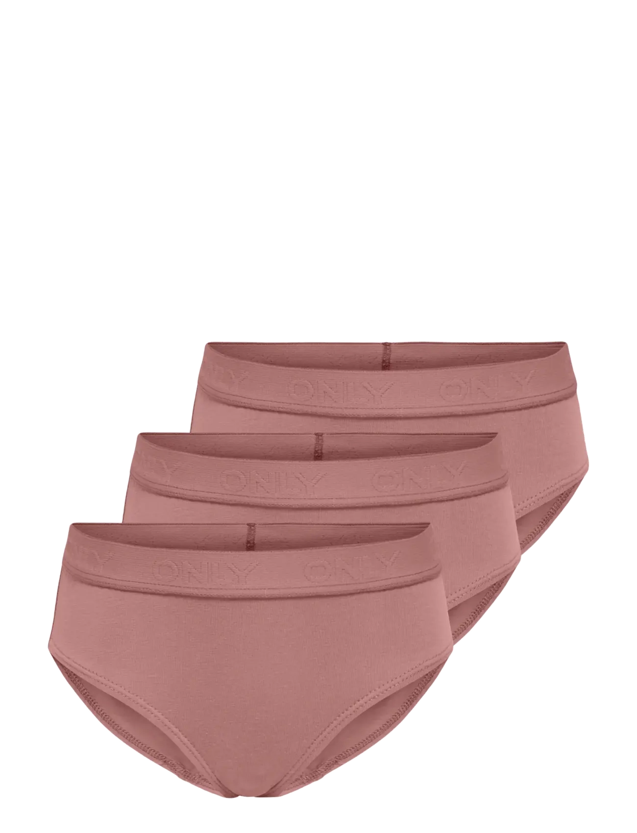 Kids Only KMGLOLA 3-PACK LOGO BRIEFS ACC - Underkläder - ASH ROSE / pink/rose