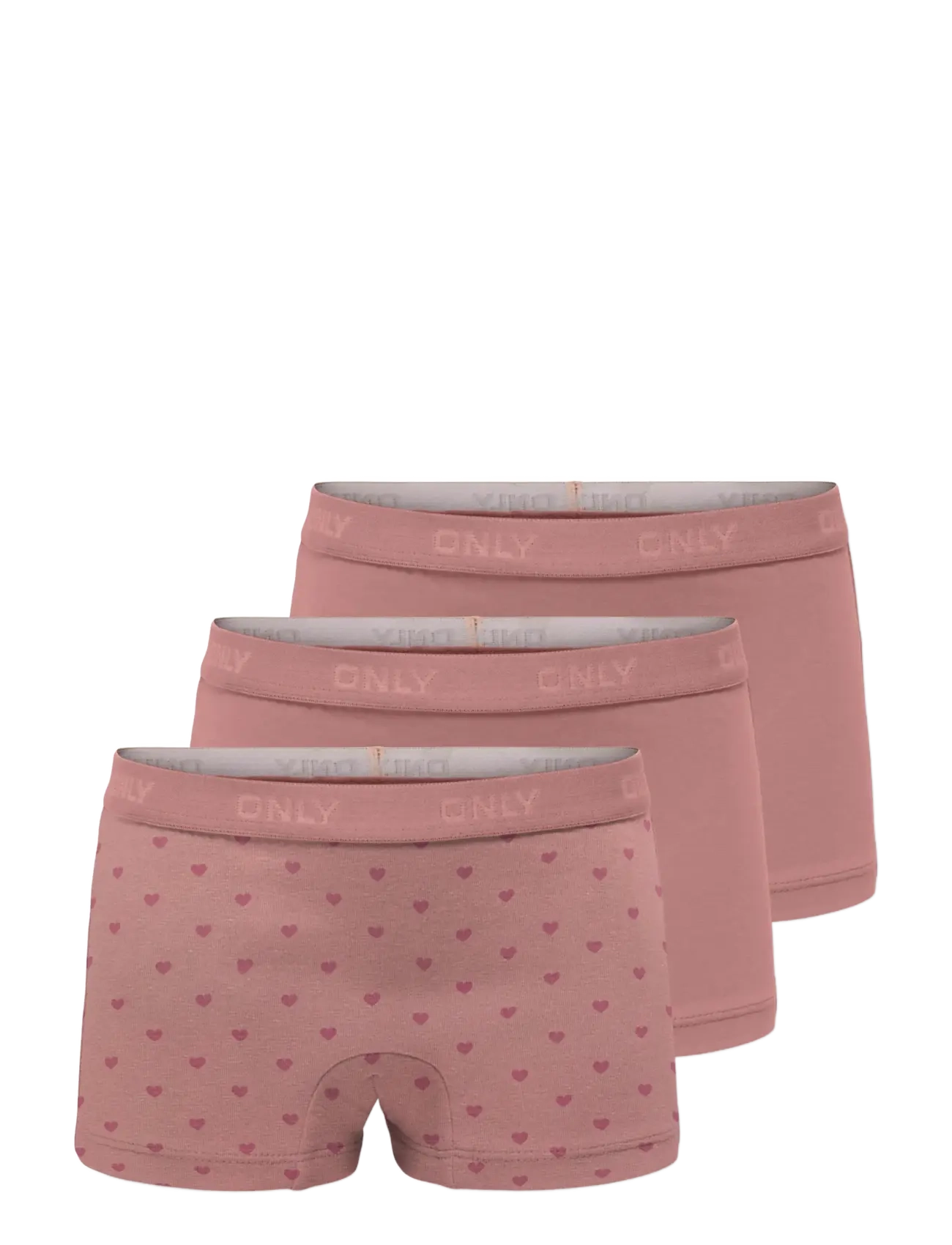 Kids Only KMGLOLA 3-PACK LOGO HIPSTER ACC - Pesu - ASH ROSE / pink/rose