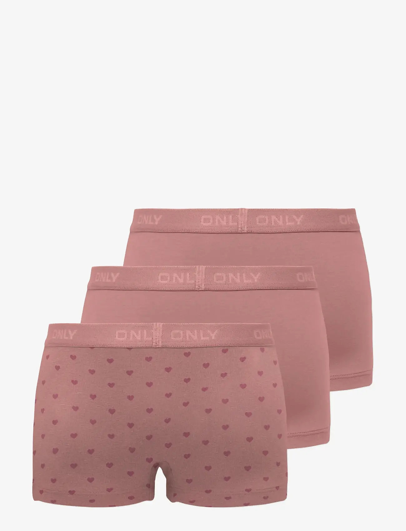 Kids Only - KMGLOLA 3-PACK LOGO HIPSTER ACC - pesu - ash rose - 1